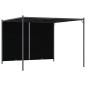 vidaXL Pérgola de jardín con tejado retráctil gris antracita 3x3 m vidaXL Pérgola de jardín con tejado retráctil gris antracita 3x3 m