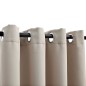 vidaXL Cortinas opacas con anillas de metal 2 uds beige 140x225 cm vidaXL Cortinas opacas con anillas de metal 2 uds beige 140x225 cm