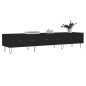 vidaXL Mueble de TV madera de ingeniería negro 150x36x30 cm vidaXL Mueble de TV madera de ingeniería negro 150x36x30 cm
