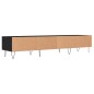 vidaXL Mueble de TV madera de ingeniería negro 150x36x30 cm vidaXL Mueble de TV madera de ingeniería negro 150x36x30 cm