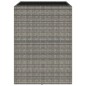 vidaXL Mesa alta bar con superficie vidrio ratán PE gris 105x80x110 cm vidaXL Mesa alta bar con superficie vidrio ratán PE gris 105x80x110 cm