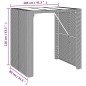 vidaXL Mesa alta bar con superficie vidrio ratán PE gris 105x80x110 cm vidaXL Mesa alta bar con superficie vidrio ratán PE gris 105x80x110 cm