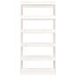 vidaXL Estantería/divisor de espacios madera pino blanco 80x30x167,4cm