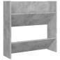 vidaXL Zapateros de pared 4 uds contrachapada gris hormigón 60x18x60cm
