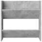 vidaXL Zapateros de pared 4 uds contrachapada gris hormigón 60x18x60cm