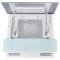 vidaXL Campana extractora cristal templado blanco 600 mm vidaXL Campana extractora cristal templado blanco 600 mm
