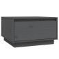 vidaXL Mesa de centro de madera maciza de pino gris 55x56x32 cm vidaXL Mesa de centro de madera maciza de pino gris 55x56x32 cm