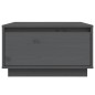 vidaXL Mesa de centro de madera maciza de pino gris 55x56x32 cm vidaXL Mesa de centro de madera maciza de pino gris 55x56x32 cm
