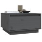 vidaXL Mesa de centro de madera maciza de pino gris 55x56x32 cm vidaXL Mesa de centro de madera maciza de pino gris 55x56x32 cm