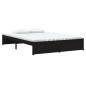 vidaXL Estructura de cama de madera maciza negro 140x190 cm vidaXL Estructura de cama de madera maciza negro 140x190 cm
