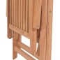 vidaXL Sillas de jardín reclinables 2 unidades madera maciza de teca vidaXL Sillas de jardín reclinables 2 unidades madera maciza de teca