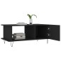 vidaXL Mesa de centro madera contrachapada negro 90x50x40 cm vidaXL Mesa de centro madera contrachapada negro 90x50x40 cm