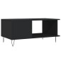 vidaXL Mesa de centro madera contrachapada negro 90x50x40 cm vidaXL Mesa de centro madera contrachapada negro 90x50x40 cm