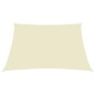 vidaXL Toldo de vela rectangular tela Oxford color crema 2,5x3,5 m vidaXL Toldo de vela rectangular tela Oxford color crema 2,5x3,5 m