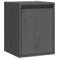 vidaXL Armario de pared de madera maciza de pino gris 30x30x40 cm vidaXL Armario de pared de madera maciza de pino gris 30x30x40 cm