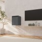 vidaXL Armario de pared de madera maciza de pino gris 30x30x40 cm vidaXL Armario de pared de madera maciza de pino gris 30x30x40 cm