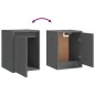 vidaXL Armario de pared de madera maciza de pino gris 30x30x40 cm vidaXL Armario de pared de madera maciza de pino gris 30x30x40 cm
