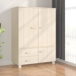 vidaXL Armario HAMAR madera pino maciza marrón miel 99x45x137 cm