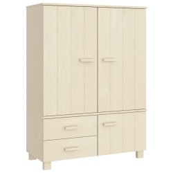 vidaXL Armario HAMAR madera pino maciza marrón miel 99x45x137 cm