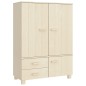 vidaXL Armario HAMAR madera pino maciza marrón miel 99x45x137 cm vidaXL Armario HAMAR madera pino maciza marrón miel 99x45x137 cm