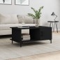 vidaXL Mesa de centro madera contrachapada negro 90x50x40 cm vidaXL Mesa de centro madera contrachapada negro 90x50x40 cm