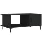 vidaXL Mesa de centro madera contrachapada negro 90x50x40 cm vidaXL Mesa de centro madera contrachapada negro 90x50x40 cm