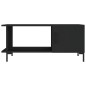 vidaXL Mesa de centro madera contrachapada negro 90x50x40 cm vidaXL Mesa de centro madera contrachapada negro 90x50x40 cm