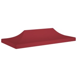 vidaXL Techo de carpa para celebraciones burdeos 6x3 m 270 g/m²
