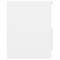 vidaXL Mesita de noche blanco madera contrachapada 40x40x50 cm vidaXL Mesita de noche blanco madera contrachapada 40x40x50 cm