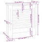 vidaXL Cubierta para radiador MDF 78 cm vidaXL Cubierta para radiador MDF 78 cm