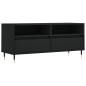 vidaXL Mueble de TV madera contrachapada negro 100x34,5x44,5 cm vidaXL Mueble de TV madera contrachapada negro 100x34,5x44,5 cm