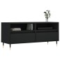 vidaXL Mueble de TV madera contrachapada negro 100x34,5x44,5 cm vidaXL Mueble de TV madera contrachapada negro 100x34,5x44,5 cm