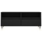 vidaXL Mueble de TV madera contrachapada negro 100x34,5x44,5 cm vidaXL Mueble de TV madera contrachapada negro 100x34,5x44,5 cm