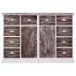 vidaXL Aparador con 10 cajones madera marrón 113x30x79 cm vidaXL Aparador con 10 cajones madera marrón 113x30x79 cm