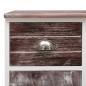 vidaXL Aparador con 10 cajones madera marrón 113x30x79 cm vidaXL Aparador con 10 cajones madera marrón 113x30x79 cm