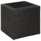 vidaXL Conjunto de arriates de ratán sintético negro 3 piezas vidaXL Conjunto de arriates de ratán sintético negro 3 piezas