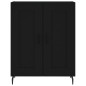 vidaXL Aparador de madera de ingeniería negro 69,5x34x90 cm vidaXL Aparador de madera de ingeniería negro 69,5x34x90 cm