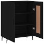 vidaXL Aparador de madera de ingeniería negro 69,5x34x90 cm vidaXL Aparador de madera de ingeniería negro 69,5x34x90 cm