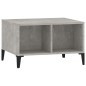 vidaXL Mesa de centro madera contrachapada gris hormigón 60x50x36,5 cm vidaXL Mesa de centro madera contrachapada gris hormigón 60x50x36,5 cm