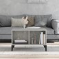 vidaXL Mesa de centro madera contrachapada gris hormigón 60x50x36,5 cm vidaXL Mesa de centro madera contrachapada gris hormigón 60x50x36,5 cm