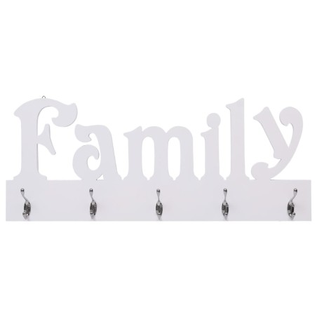 vidaXL Perchero de pared FAMILY 74x29,5 cm