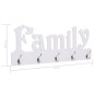 vidaXL Perchero de pared FAMILY 74x29,5 cm vidaXL Perchero de pared FAMILY 74x29,5 cm