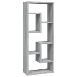 vidaXL Estantería de pared madera contrachapada gris Sonoma 36x16x90cm