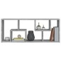 vidaXL Estantería de pared madera contrachapada gris Sonoma 36x16x90cm vidaXL Estantería de pared madera contrachapada gris Sonoma 36x16x90cm
