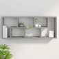 vidaXL Estantería de pared madera contrachapada gris Sonoma 36x16x90cm vidaXL Estantería de pared madera contrachapada gris Sonoma 36x16x90cm