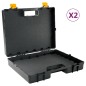 vidaXL Maletines para máquinas con espuma goma 2 uds polipropileno vidaXL Maletines para máquinas con espuma goma 2 uds polipropileno