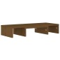 vidaXL Soporte de monitor madera maciza pino marrón miel 60x24x10,5 cm vidaXL Soporte de monitor madera maciza pino marrón miel 60x24x10,5 cm