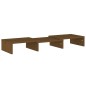 vidaXL Soporte de monitor madera maciza pino marrón miel 60x24x10,5 cm vidaXL Soporte de monitor madera maciza pino marrón miel 60x24x10,5 cm