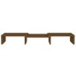 vidaXL Soporte de monitor madera maciza pino marrón miel 60x24x10,5 cm vidaXL Soporte de monitor madera maciza pino marrón miel 60x24x10,5 cm
