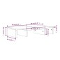 vidaXL Soporte de monitor madera maciza pino marrón miel 60x24x10,5 cm vidaXL Soporte de monitor madera maciza pino marrón miel 60x24x10,5 cm